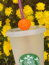 Load image into Gallery viewer, Jack-o-lantern Straw Topper

