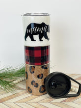 Load image into Gallery viewer, Leopard/Buffalo Plaid Tumbler
