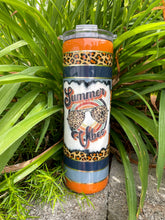 Load image into Gallery viewer, Summer Vibes Leopard Print Tumbler
